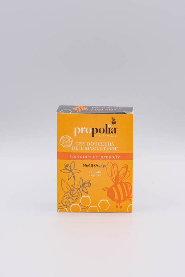 Gommes de propolis miel & orange (45g)